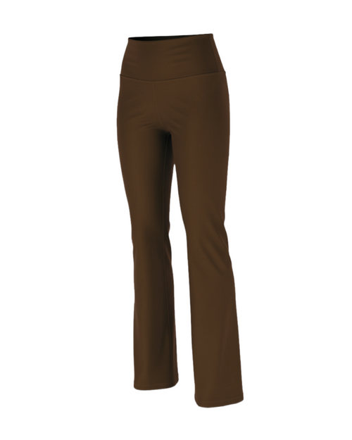 Pantalon flare high rise Marron